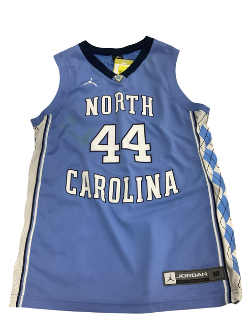 Used UNC Basketball Adult Top Carolina Blue MD 11613-S000169149 Vist Large View of Product Image Which is Used UNC Basketball Adult Top Carolina Blue MD