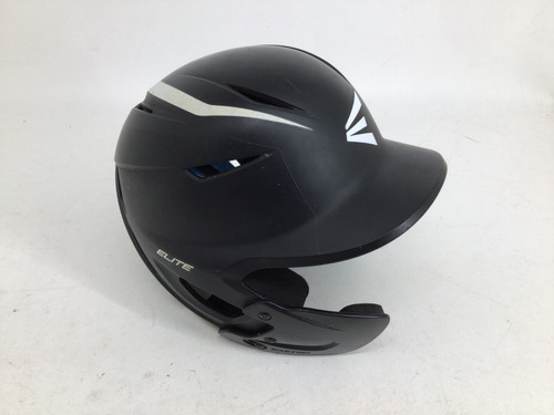 Vist Large View of Product Image Which is Used Easton ELITE X 7 1/8- 7 1/2 BB HELMET W JAW Batting Helmet No Mask Black One Size