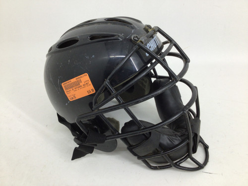 Vist Large View of Product Image Which is Used Schutt JR CATCHERS HELMET Catchers Helmet w/Mask Black One Size