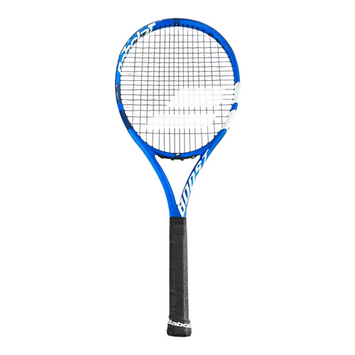 Vist Large View of Product Image Which is Used Babolat BOOST D Adult Tennis Racquet Royal Blue 4 1/4"