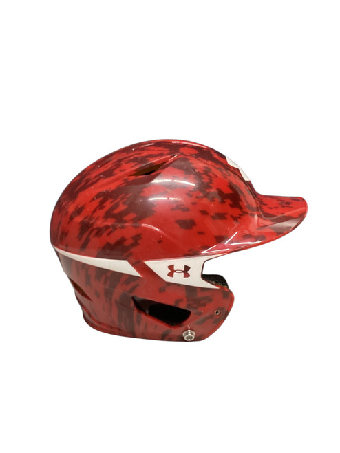 Vist Large View of Product Image Which is Used Under Armour 5 7/8-6 3/4 Batting Helmet No Mask Grey One Size