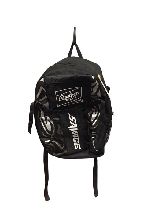 Vist Large View of Product Image Which is Used Rawlings BASEBALL BAG BB/SB Player Carry Bag Black