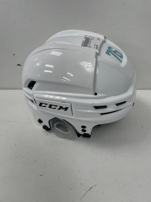 Vist Large View of Product Image Which is Used CCM TACKS 910 Hockey Helmet Only White MD