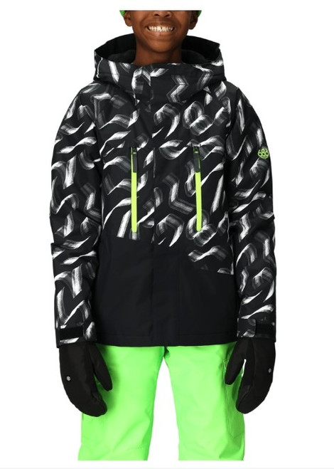 Vist Large View of Product Image Which is New 686 26 GEO INSULATED JACKET BRUSH STOKE COLORBLOCK XL