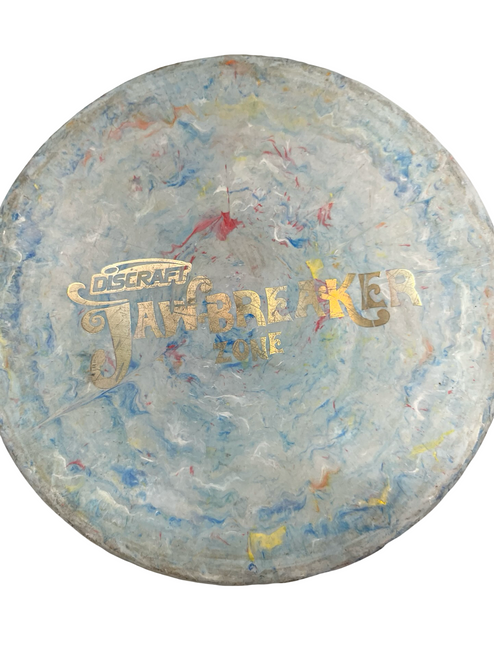 Vist Large View of Product Image Which is Used Discraft JAWBREAKER ZONE Disc Golf Putter Carolina Blue