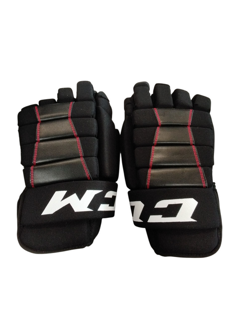 Vist Large View of Product Image Which is Used CCM EDGE Senior Gloves Black 14"