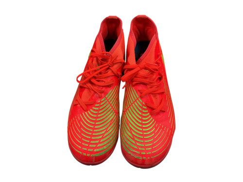 Vist Large View of Product Image Which is USED Adidas PRB 698001 Soccer Indoor Shoes Orange Senior 10