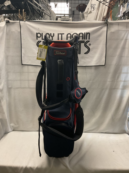 Vist Large View of Product Image Which is Used Titleist 14 WAY STAND BAG Mens Stand Bag Navy Blue