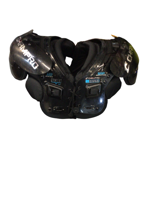 Vist Large View of Product Image Which is Used Champro GAUNTLET 1 FB Shoulder Pads Black SM