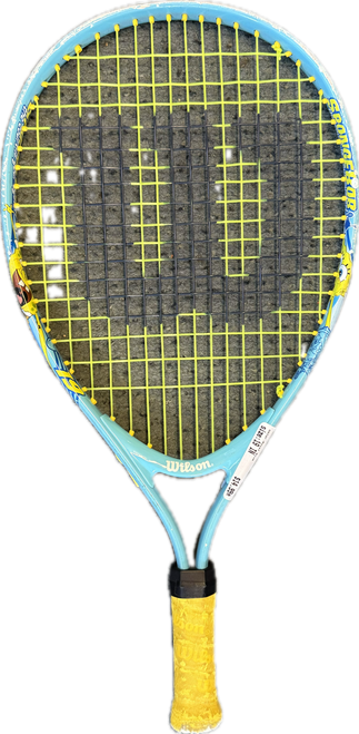 Vist Large View of Product Image Which is Used Wilson 19 INCH Junior Tennis Racquet Sponge Bob