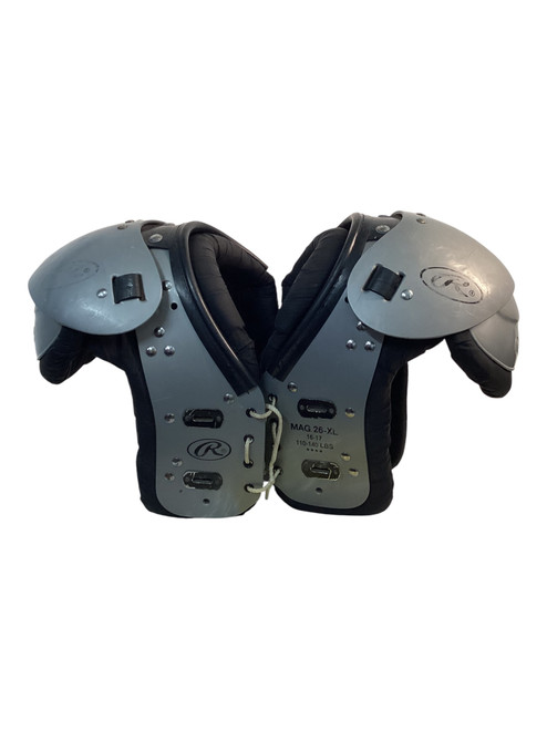Vist Large View of Product Image Which is Used Rawlings MAG 26-XL FB Shoulder Pads Grey MD