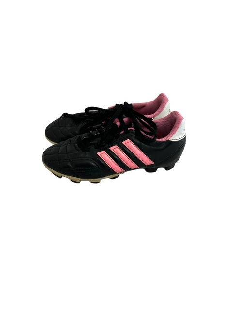 Vist Large View of Product Image Which is Used Adidas Goletto Jr 1 Black and Pink Soccer Cleats