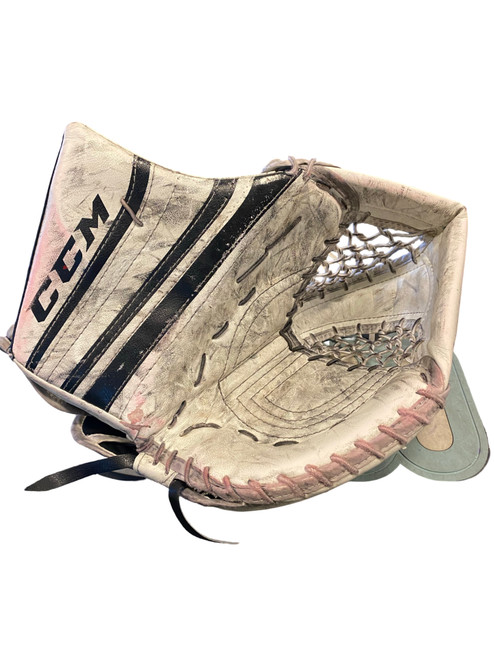 Vist Large View of Product Image Which is Used CCM PREMIER R1.5 Senior Goalie Catcher White