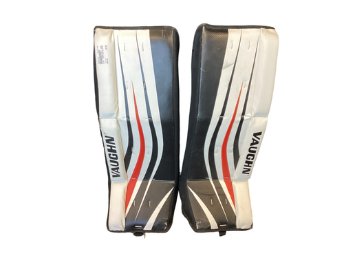 Used Vaughn VAUGHN STREET HOCKEY PADS Street Leg Pads White LG Vist Large View of Product Image Which is Used Vaughn VAUGHN STREET HOCKEY PADS Street Leg Pads White LG