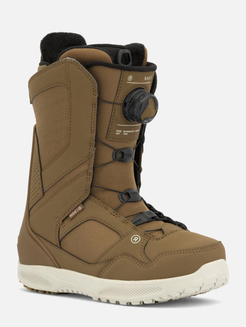 Vist Large View of Product Image Which is Ride Sage Snowboard Boot Brown SZ 8