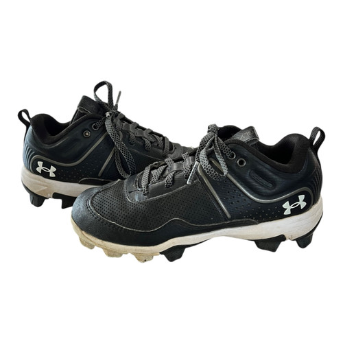 Vist Large View of Product Image Which is Used Under Armour GLYDE BASEBALL CLEATS BB/SB Cleats Black Junior 02