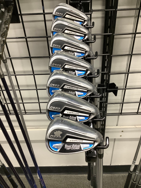 Vist Large View of Product Image Which is Used Tour Edge HOT LAUNCH C522 Mens Iron Set RH 5I-GW/AW