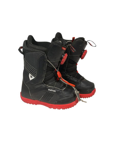 Vist Large View of Product Image Which is Used Burton ZIPLINE Boys Snowboard Boots Black Junior 04