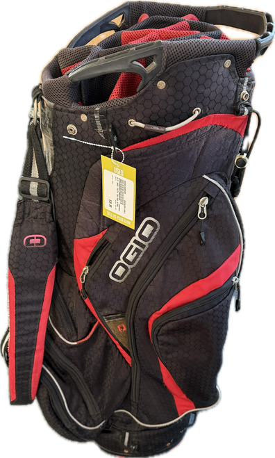 Vist Large View of Product Image Which is Used Ogio BK/RD Mens Cart Bag Red