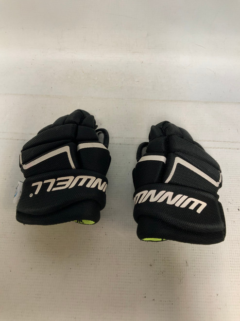 Vist Large View of Product Image Which is Used WinnWell BLACK Youth Gloves Black 9"