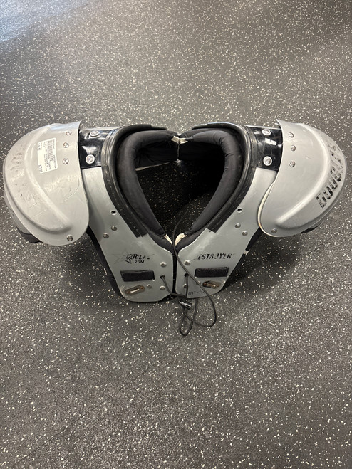 Vist Large View of Product Image Which is Used Douglas 25M DESTROYER FB Shoulder Pads Grey MD