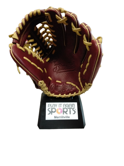 Vist Large View of Product Image Which is Used Rawlings S1175MTS BB/SB Glove RH Throw Maroon 11 3/4"