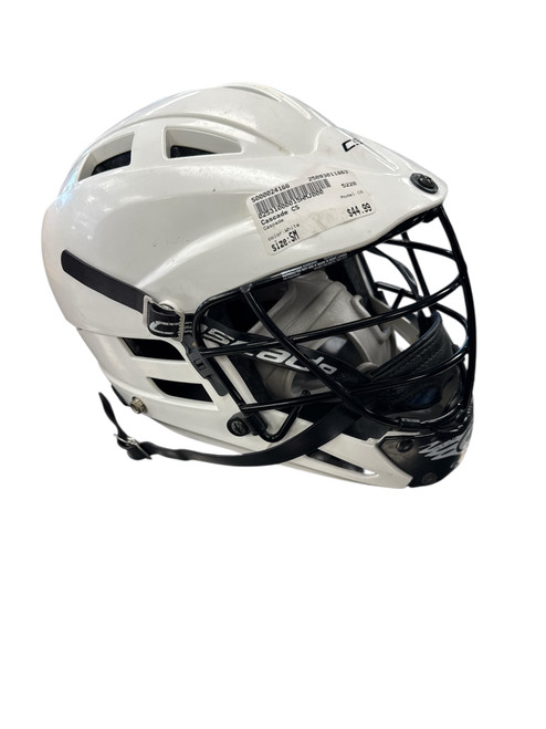 Vist Large View of Product Image Which is Used Cascade CS Lacrosse Helmet White SM