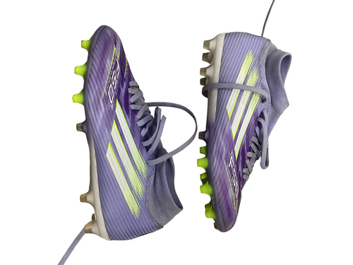Vist Large View of Product Image Which is Used Adidas F50 SPARK FUSION Soccer Cleats Purple Junior 06