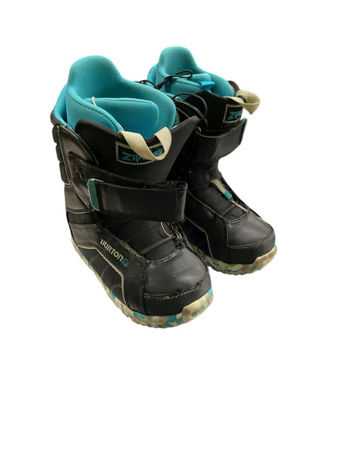 Vist Large View of Product Image Which is Used Burton ZIPLINE Boys Snowboard Boots Black Junior 05