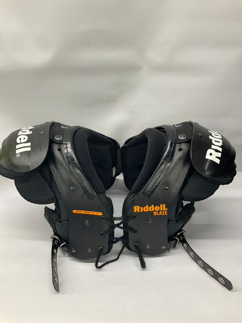 Vist Large View of Product Image Which is Used Riddell BLAZE FB Shoulder Pads Black MD