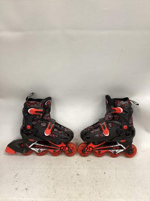 Vist Large View of Product Image Which is Used RollerDerby ADJUSTABLE Child Rec Fitness Skates Black Adjustable