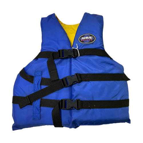 Vist Large View of Product Image Which is Used Rave Youth PFD Royal Blue Youth 50-90