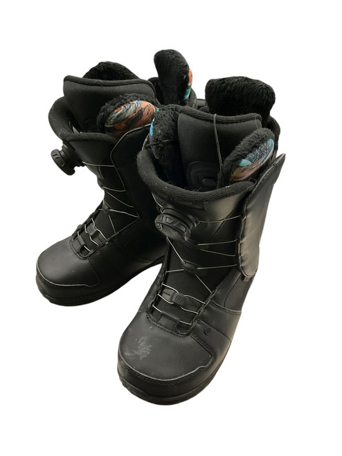 Vist Large View of Product Image Which is Used Ride SAGE Womens Snowboard Boots Black Senior 7