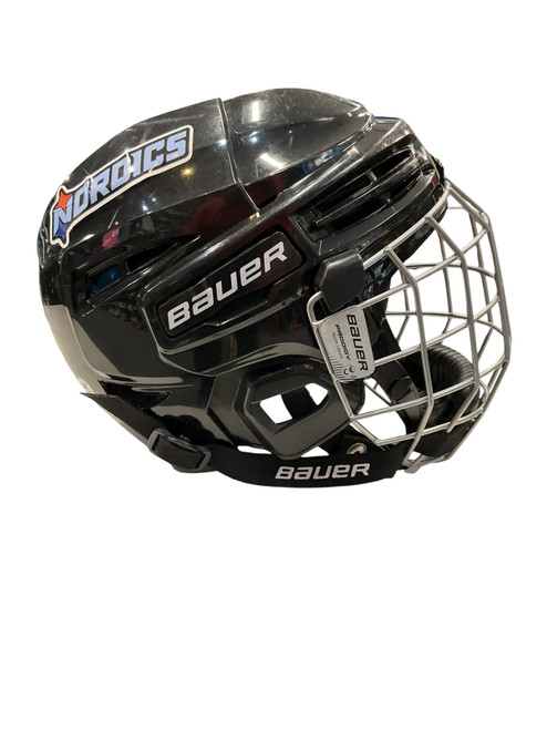 Vist Large View of Product Image Which is Used Bauer PRODIGY YOUTH COMBO BLACK Helmet Cage Combo Black One Size