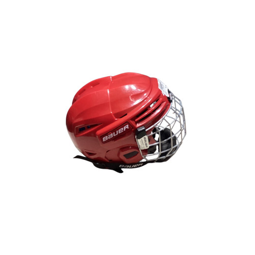 Vist Large View of Product Image Which is Used Bauer PRODIGY  YTH Helmet Cage Combo Red SM