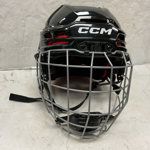 Vist Large View of Product Image Which is Used CCM TACKS 70 Helmet Cage Combo Black And Red One Size