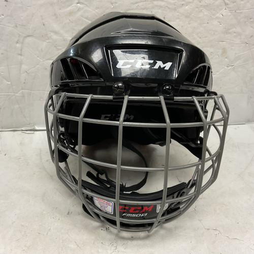 Vist Large View of Product Image Which is Used CCM 50 Helmet Cage Combo Black And Red SM