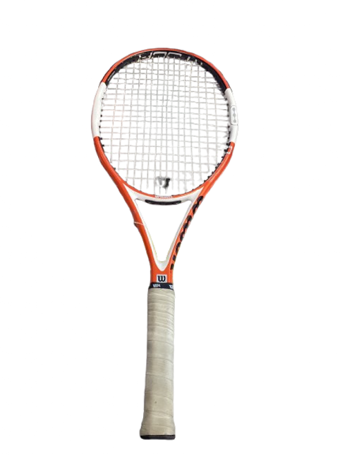Vist Large View of Product Image Which is Used Wilson RACQUET Adult Tennis Racquet Orange Unknown
