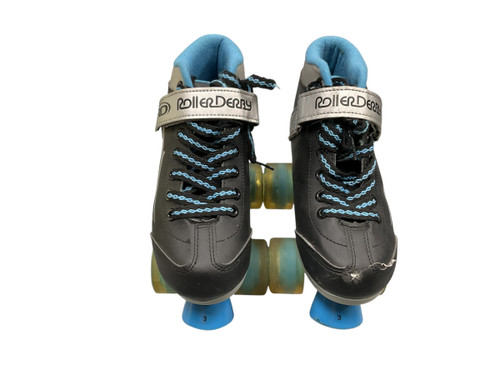 Vist Large View of Product Image Which is USED RollerDerby BLAZER Junior Roller Quad Skates Black Junior 03