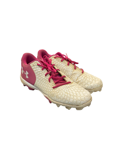 Vist Large View of Product Image Which is Used Under Armour 3026605-101 BB/SB Cleats Pink Senior 10