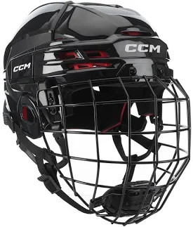 Vist Large View of Product Image Which is NEW CCM TACKS 70 Helmet Cage Combo Black LG
