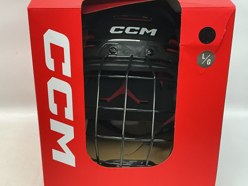 Vist Large View of Product Image Which is New CCM TACKS 70 Helmet Cage Combo Black LG