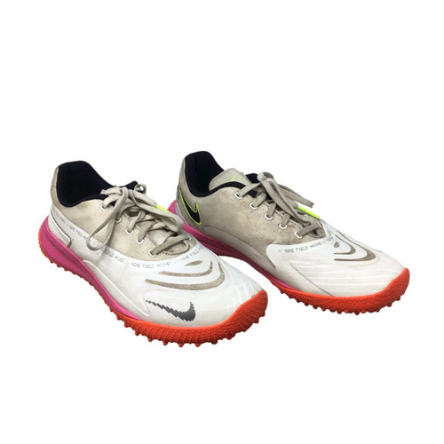 Vist Large View of Product Image Which is Used Nike FH Cleats White Senior 7.5