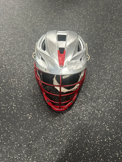Vist Large View of Product Image Which is Used Cascade S HELEMT Lacrosse Helmet Silver One Size