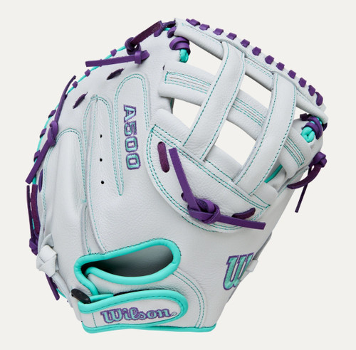 Vist Large View of Product Image Which is New A500 SIREN 32N RHT WHT/PURPLE CATCHERS MITT