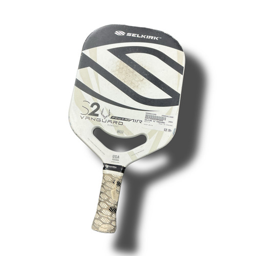 Vist Large View of Product Image Which is Used Selkirk S2 VANGUARD Pickleball Racquet White