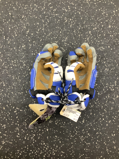 Vist Large View of Product Image Which is Used Brine KING Lacrosse Gloves Mens Navy Blue 10"