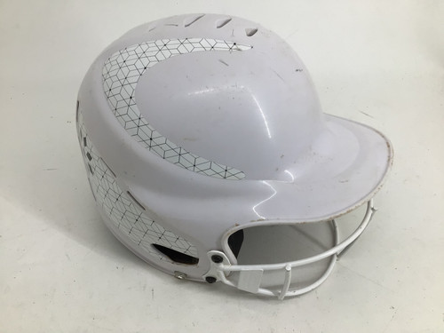 Vist Large View of Product Image Which is Used RIP-IT M/L 6 1/2 - 7 3/8 SB HELMET Batting Helmet w/Mask White One Size