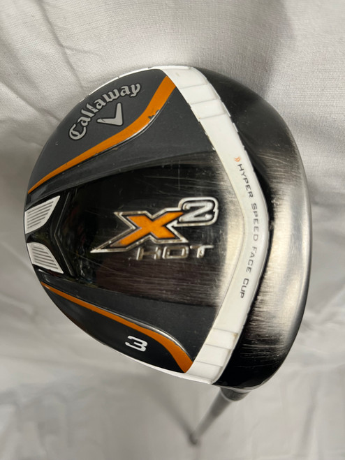 Vist Large View of Product Image Which is Used Callaway X2 HOT 3W Mens Fairway Wood RH 3 Wood