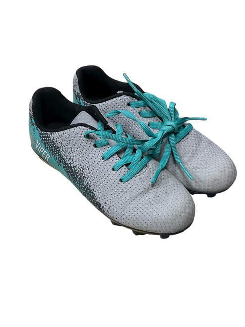 Vist Large View of Product Image Which is Used Soccer Cleats Grey Youth 12.0
